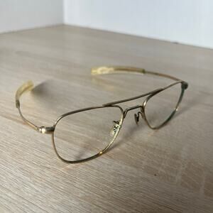 Randolph Engineering 5 1/2 Sunglasses Aviator Gold FRAMES ONLY AF-52-20 READ